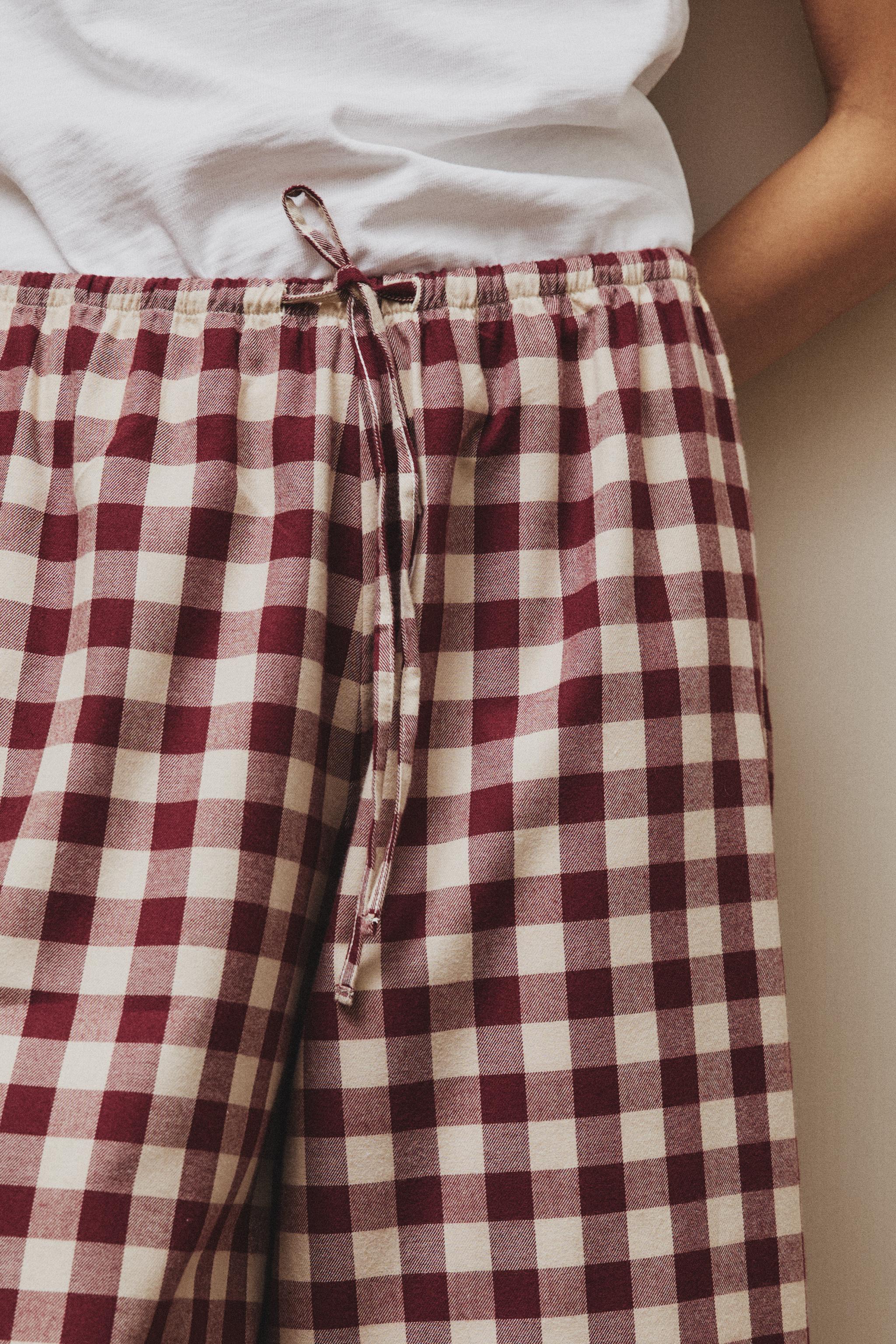 CHRISTMAS GINGHAM PANTS